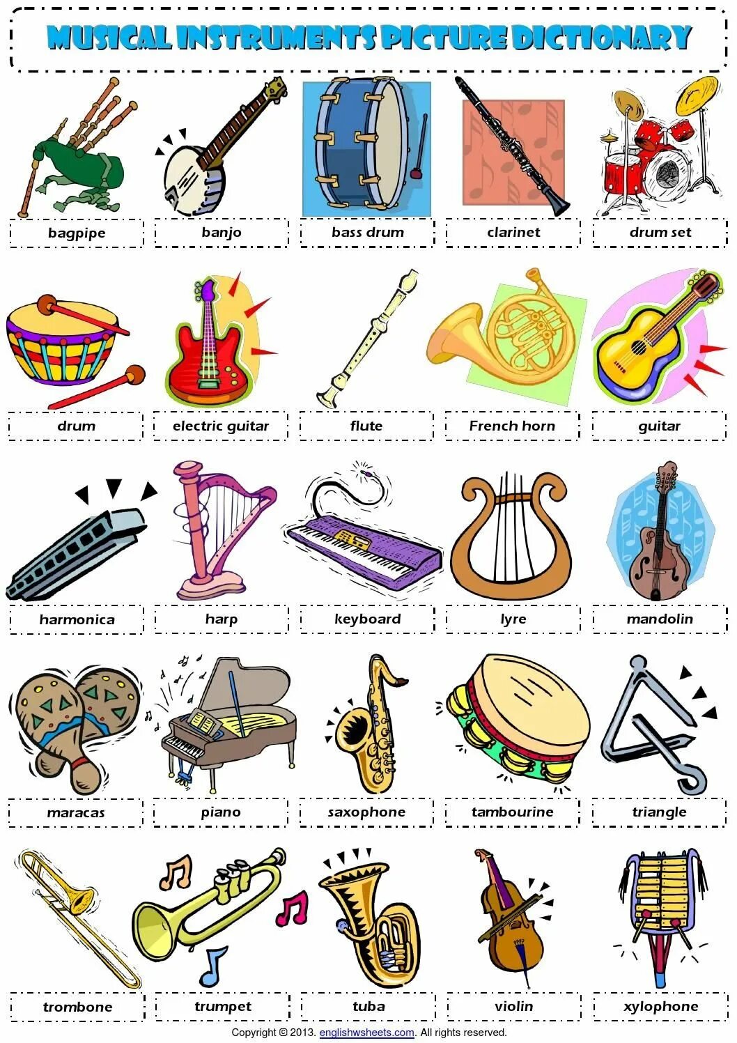 Музыкальные инструменты. Музыкальные инструменты названия. Музыкальные инструменты на английском. Муз инструменты на английском языке.