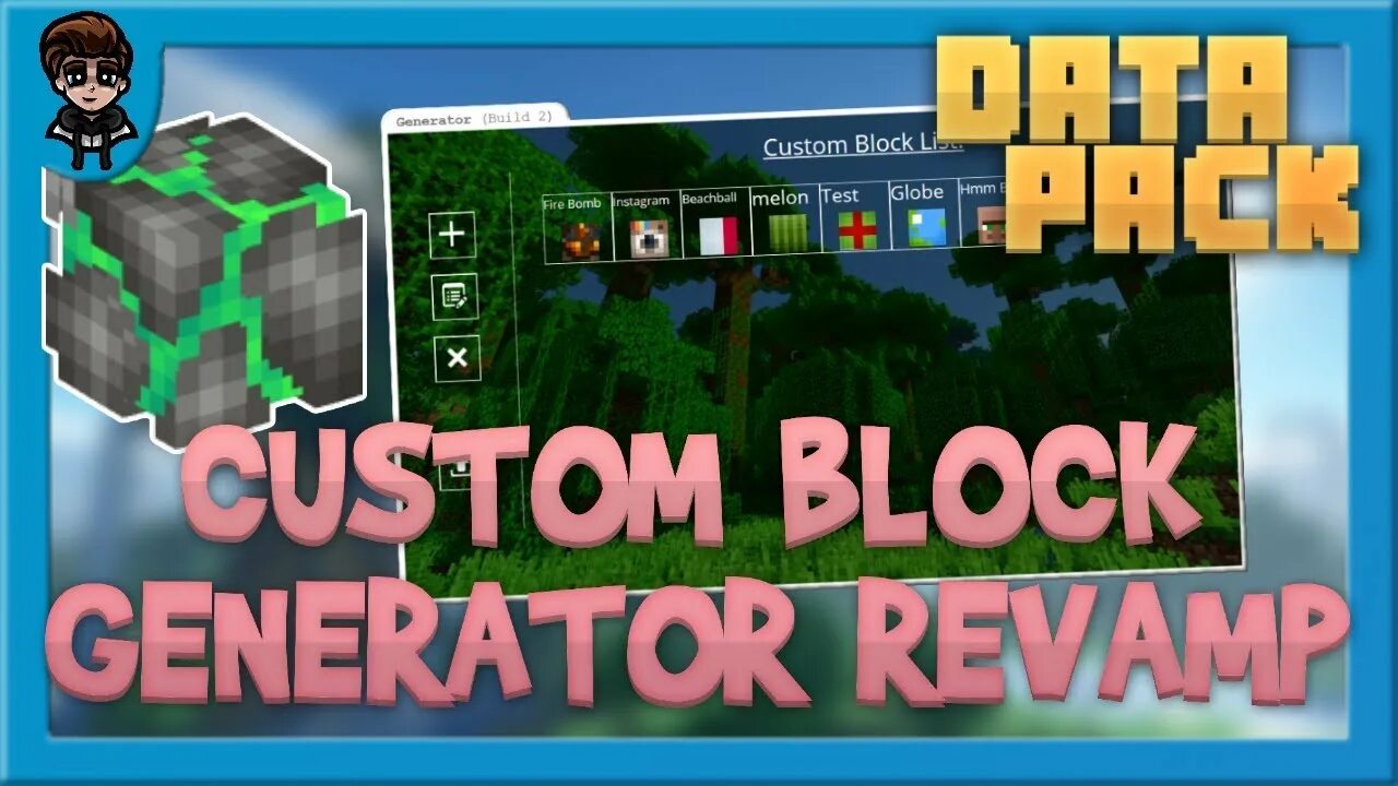Block generator. Minecraft generation ui. generation block. blocking generator.
