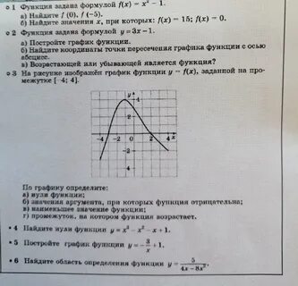 Функция принимает положительное значение
