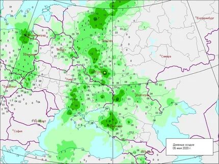 Показать карту осадков екатеринбург