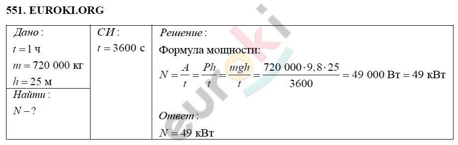 Физика 7 класс перышкин 2023 ответы. Физика 7 класс задача 551. Еуроки 7 класс физика задачи. Пёрышкин физика 7 класс сборник. Физика 7 класс перышкин 2023.