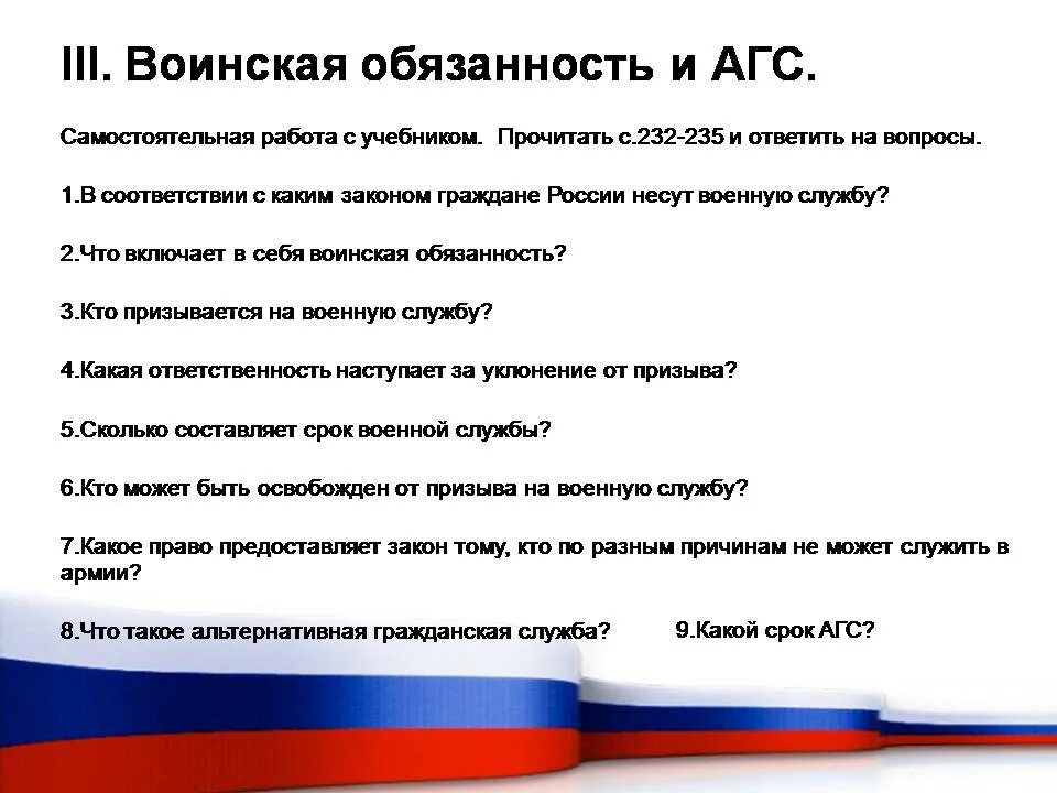 Гражданин рф исполняющий. Воинская обязанность и АГС. Гражданин РФ презентация. Воинская обязанность и альтернативная Гражданская. Альтернативная Гражданская служба это обязанность.