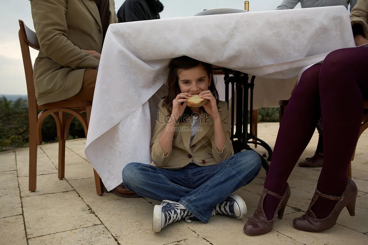 Get under the table