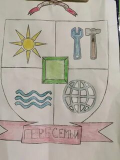 Нарисовать герб семьи 3 класс по английскому