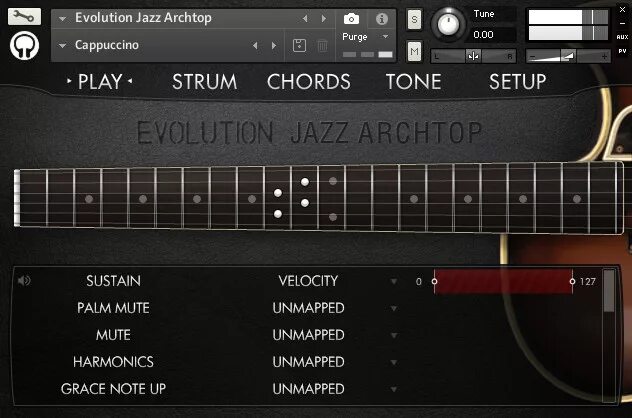 Evolution Jazz Archtop Kontakt. Orange VST Guitar. Evolution Hollowbody Blues. Jazz Archtop Orange.
