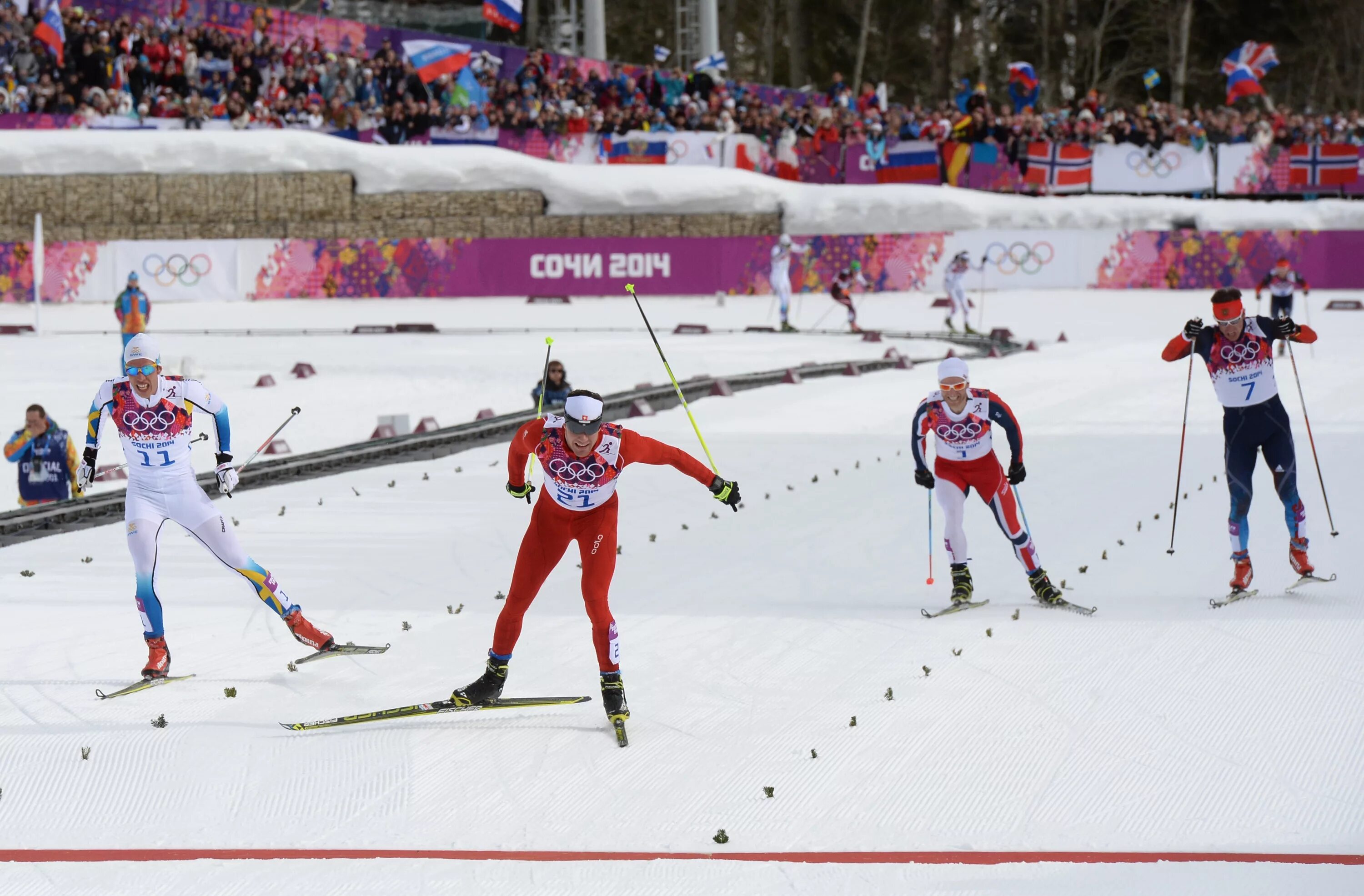 Лыжные гонки Сочи 2014. Зимние Олимпийские игры лыжные гонки.