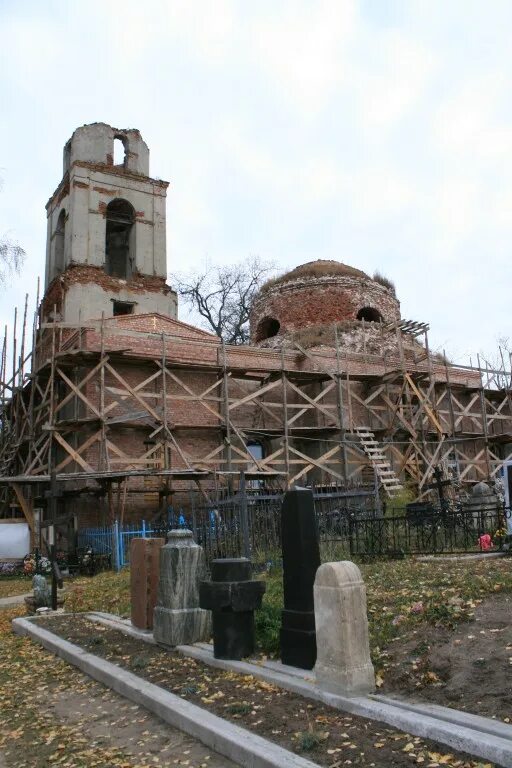 Епископ Максим возглавил чин освящения креста Елецкая епархия