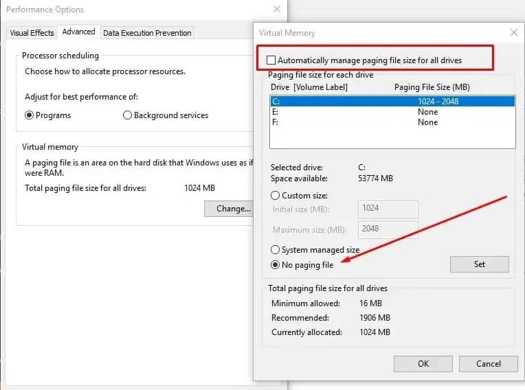 Paging file size. Automatic size on page file size for all stations цштвщцыт 10. paging file. automatic size on page file size for all stations windows 10.