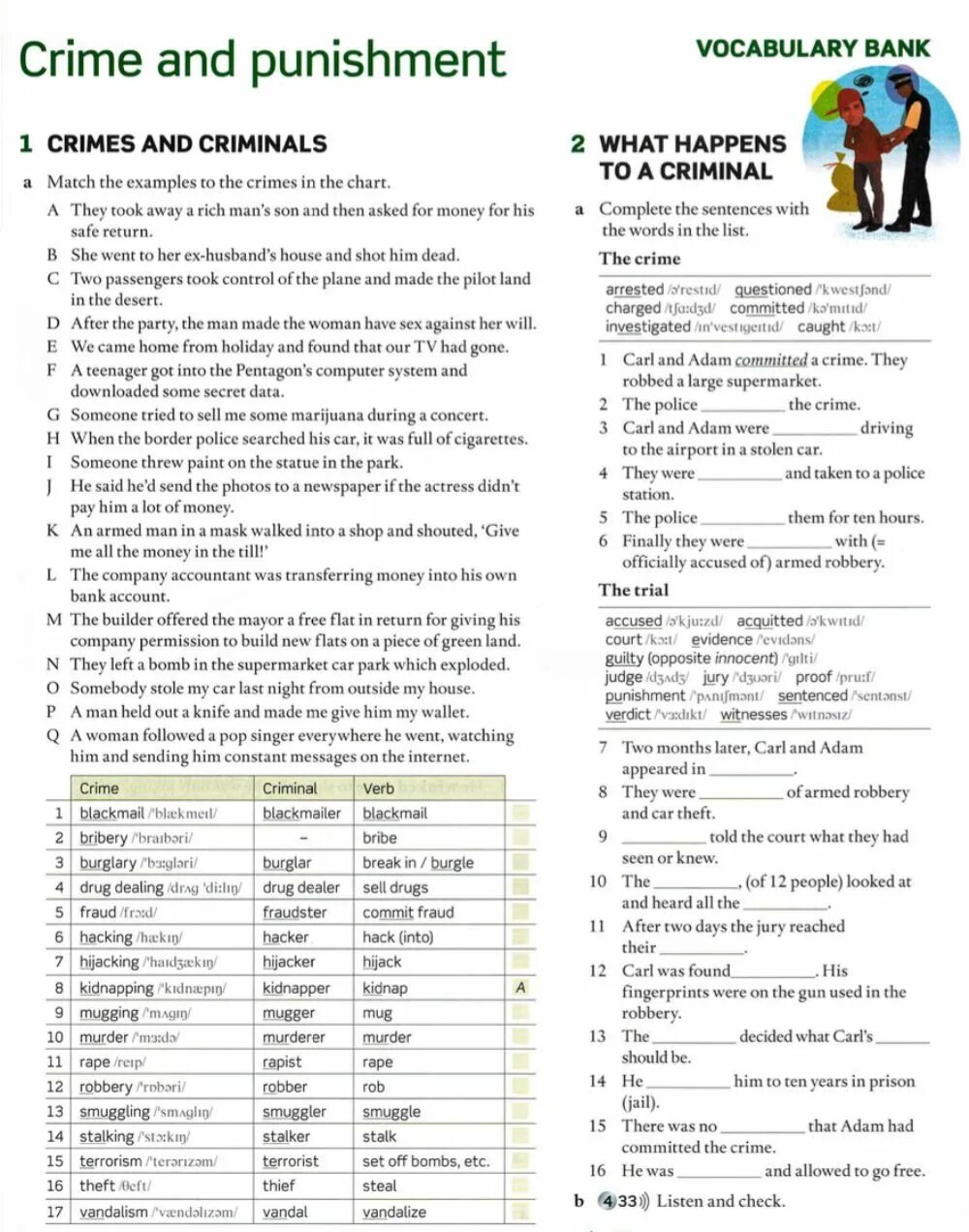 Crime and punishment Worksheets. Английский язык Vocabulary Test upperintermediat. Английский задания Upper Intermediate. Виды преступлений на английском языке. English file intermediate vocabulary