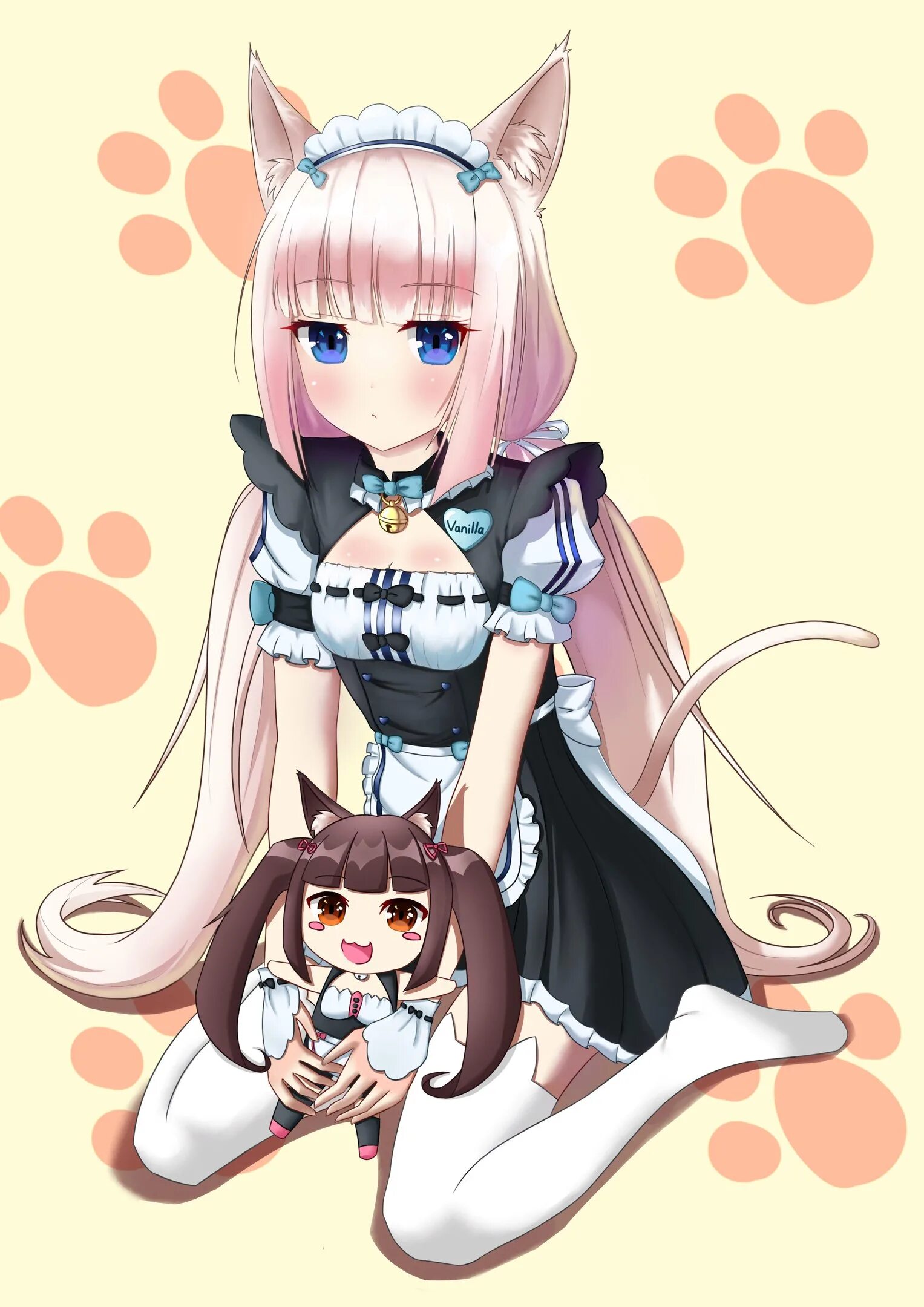 Ванилла некопара. Nekopara Ванилла. Чокола и Ванилла.