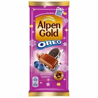 Шоколад alpen gold oreo молочный