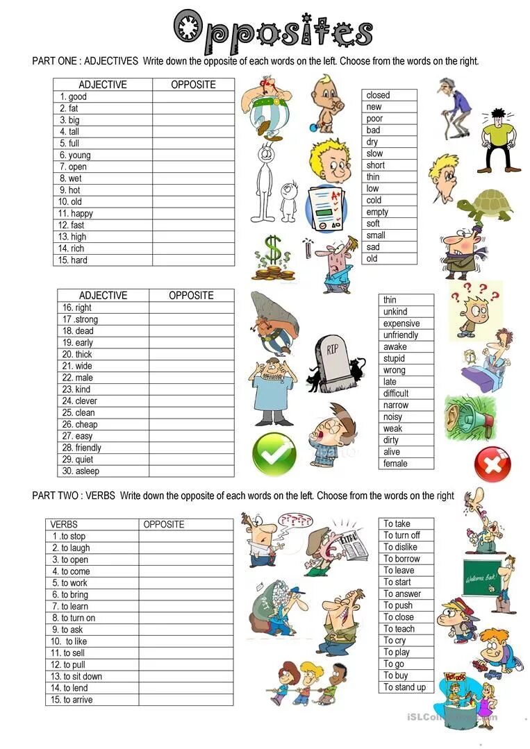 Choose the correct synonym for each adjective. Упражнения на opposite adjectives. упражнения на антонимы в английском языке. противоположности в английском языке упражнения. прилагательные worksheets.