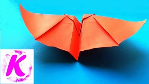 Из бумаги оригами машущую крыльями