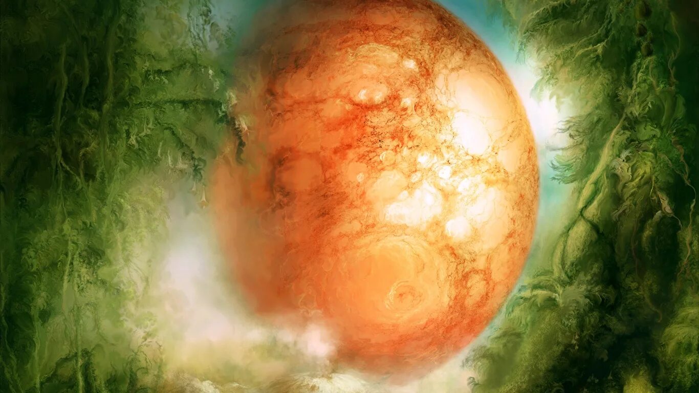 планеты. двойная планета. на марсе. красивые планеты. планеты в стиле.