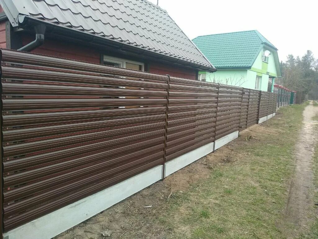 Комбинированная ограда Дизайн стены, Дом, Забор для
