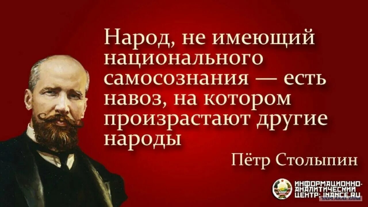 Фразы столыпина. Столыпин о национальном самосознании. Столыпин о самосознании русского народа. Народ не имеющий национального самосознания есть навоз на котором. Высказывания Столыпина.