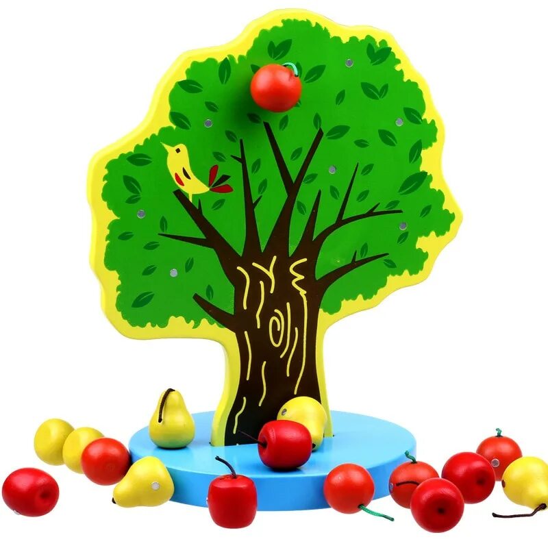 Игра дерево с фруктами. Дерево с фруктами игрушка. Игрушка дерево с яблоками. Яблоки на дереве. Деревянное дерево с яблоками.