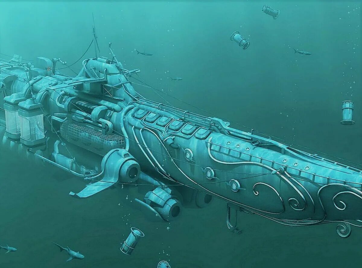 Игры корабли подводная лодка. Наутилус капитана Немо. Лодка капитана Немо. Наутилус корабль капитана Немо. Подводная лодка фэнтези.