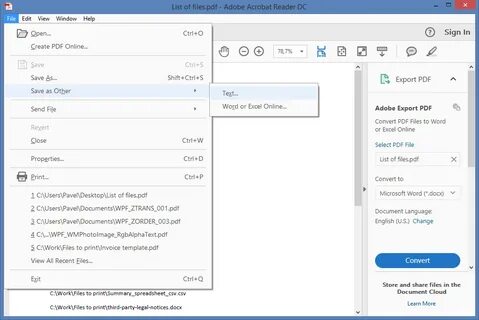 Open pdf