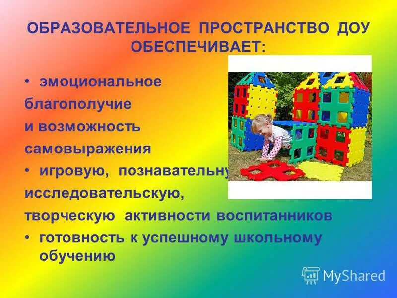 Образовательное пространство ребенка. Образовательное пространство ребенка