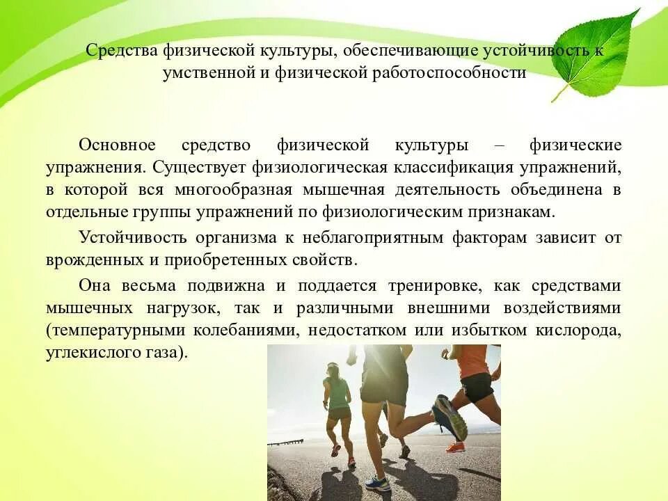 Что является основным средством физической культуры ответ. Средтьсвафизической культуры. средства физической культуры. средства физического воспитания физические упражнения. физическая и умственная работоспособность.