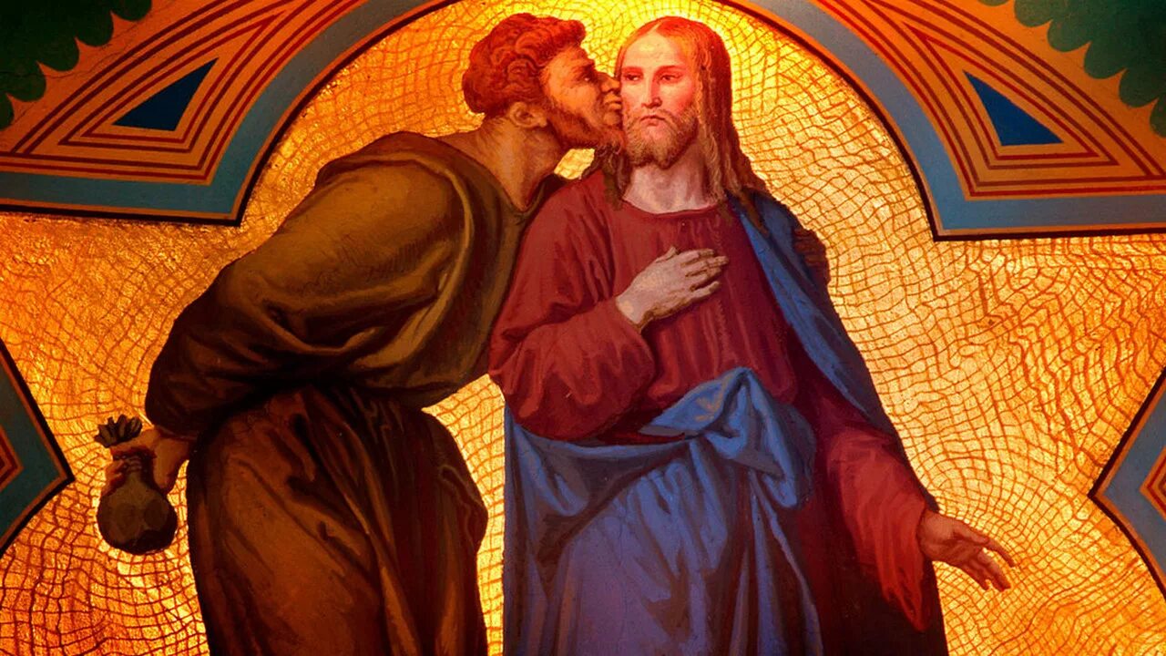 дуччо поцелуй иуды. христос и иуда в гефсиманском саду. «поцелуй иуды» (лобзание иуды). икона лобзание иуды и христа. предательство иуды картина.