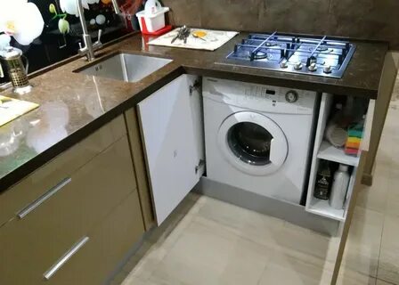 Можно ставить стиральную машину на кухне
