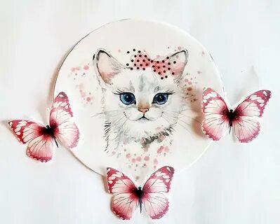 Картинка на торт котики