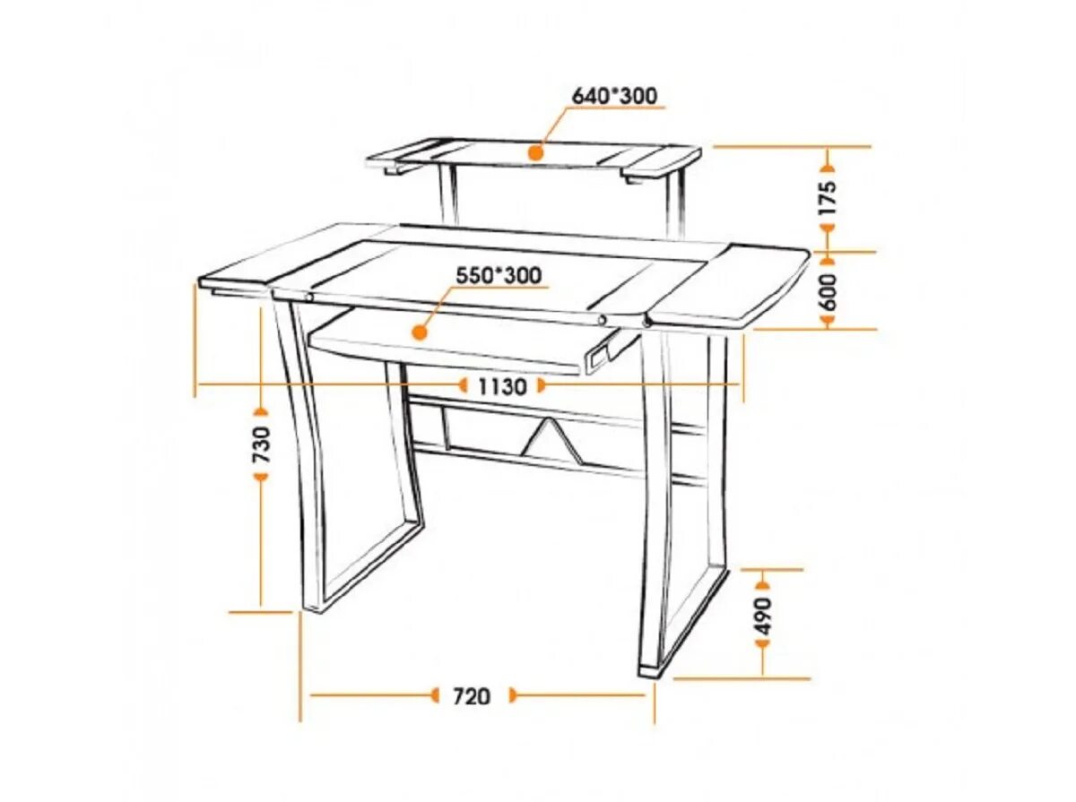 TETCHAIR WRX-05. Компьютерный стол TETCHAIR WRX-05. Раскрой компьютерного стола Zeus Viking 2. Стол Technospace WRX-08.