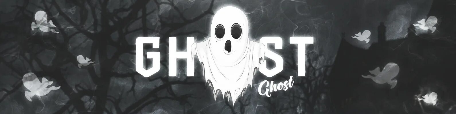 Ghost не работает. Ghost шапка для ютуба. шапка в ютуб призрак. надпись призрак. приведение шапка.