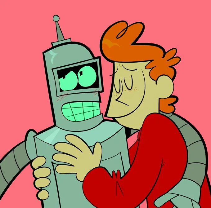 Футурама бог. Бендер и фрай ошейники. Бендер и фрай ошейники. Фрай и бендер арт. Футурама 3000.