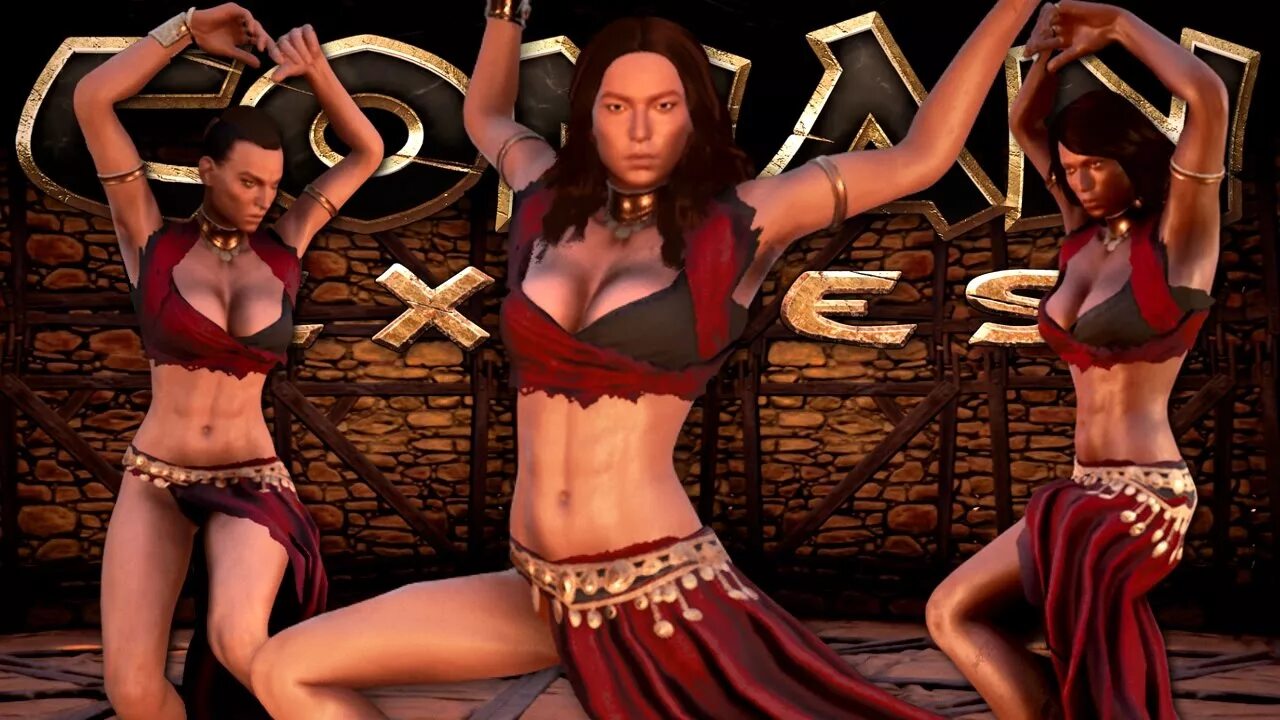 Конан танцовщица. Conan Exiles танцовщицы. Танцовщица Конан Экзайл. Конан именные танцоры.