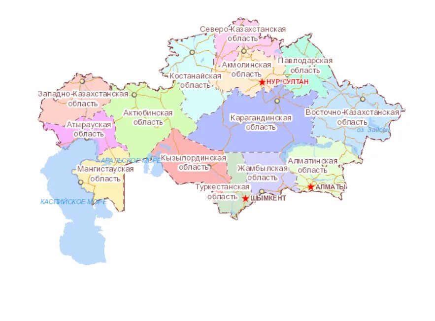 Время в разных городах казахстана. Политическая карта Казахстана. Карта Казахстана с областями. Карта Казахстана с городами. Актобе Казахстан на карте.