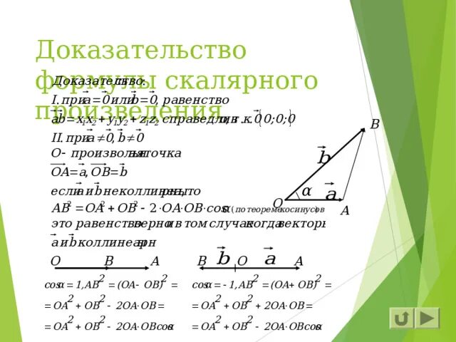 25 найдите скалярное произведение a b. Доказательство формулы векторного произведения. Скалярное произведение векторов формула. Одномерное пространство через векторы. Формула векторов через тангенс.