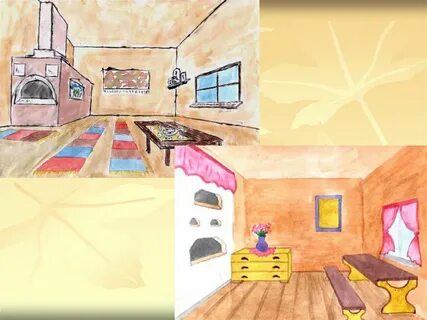 Дом изнутри рисунок 5 класс