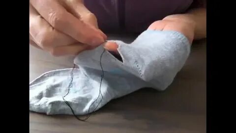 Как заштопать пятку