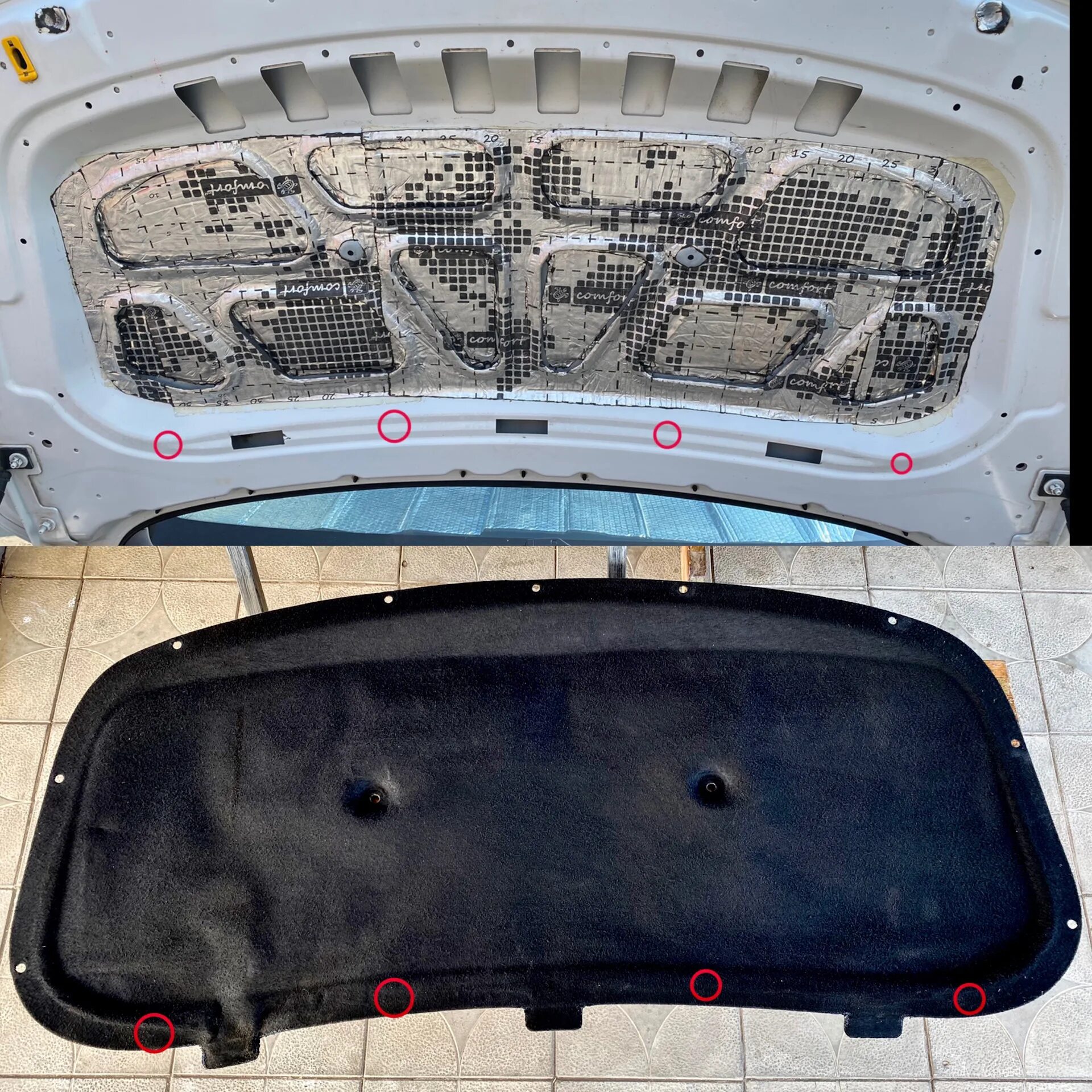 Меняем обшивку капота Chevrolet Niva - Chevrolet Niva GLX, 1,7 л, 2012 года аксе