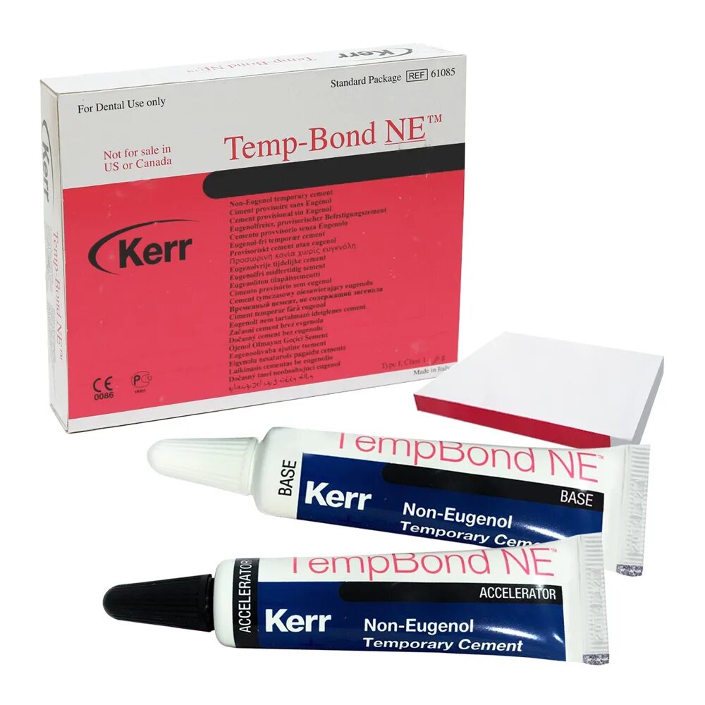 Kerr цемент. Темпбонд nе (tempbond ne), катализатор, 50г+15г, 61085, kerr. темп бонд ne, 50г+15г, kerr. temp bond ne / темп бонд не (50г + 15г) kerr. темп бонд не / temp-bond ne (50г+15г) 61085 безэвгенольный цемент для.