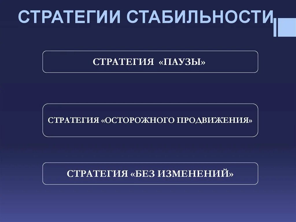 Стабильная стратегия. Стратегия слайд. Стратегия стабильности цен. Стратегическая стабильность.