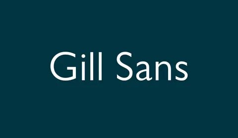 Gill sans ultra