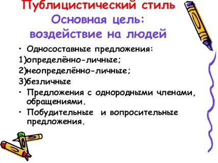 Характерные черты публицистического текста