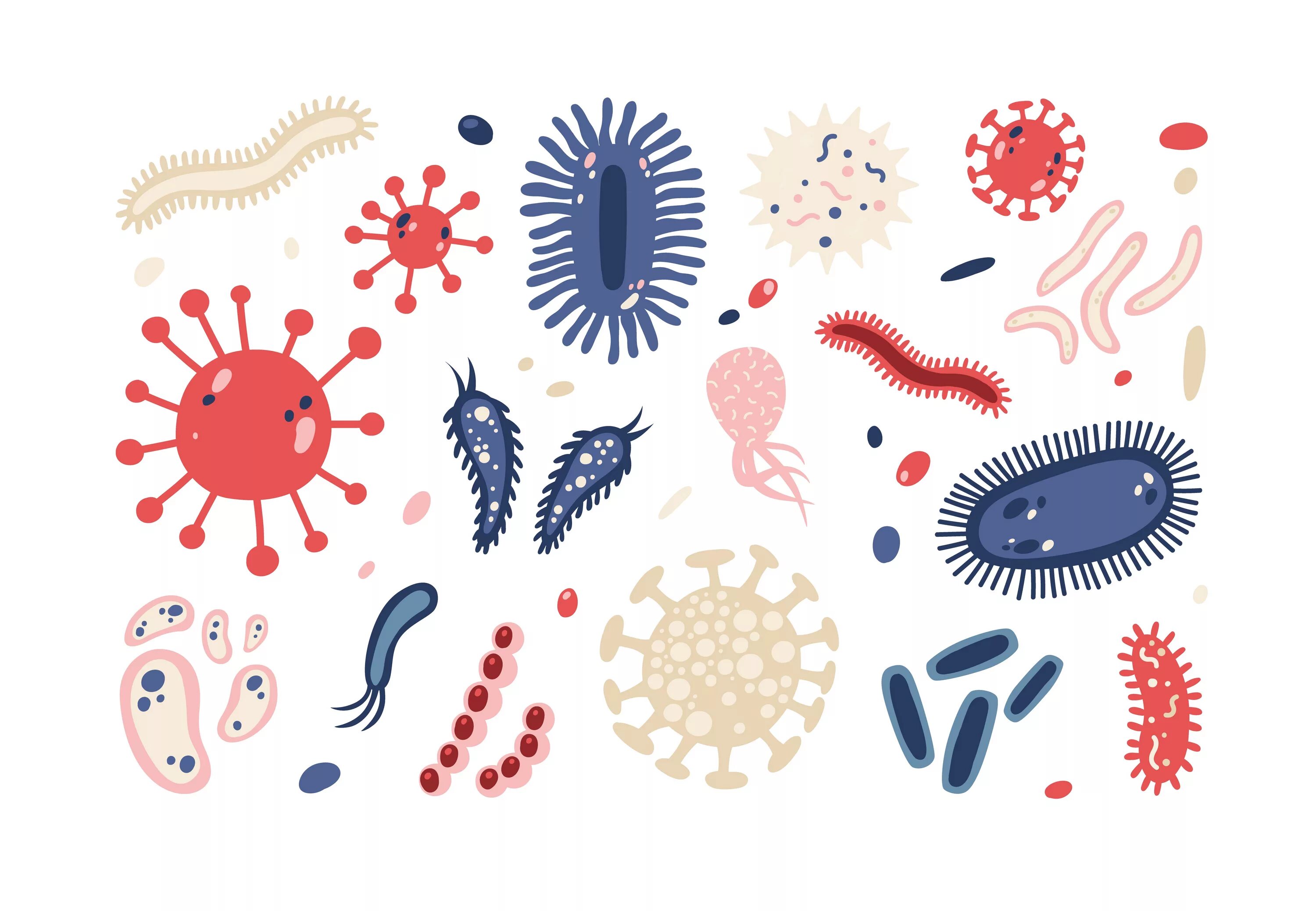 Бактерии на белом фоне. Вирусы бактерии на белом фоне. Микробы бактерии вирусы на белом фоне. Микробы без фона.