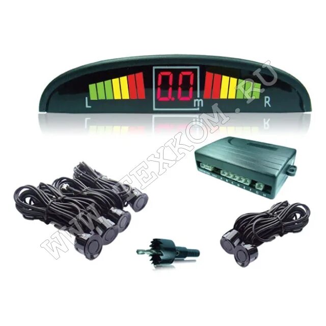 Комплект белых парктроников 4 датчика. Парктроник avs ps-524u. Парктроник расстояние. Парктроник что это такое в автомобиле. Xpx парковочный радар.