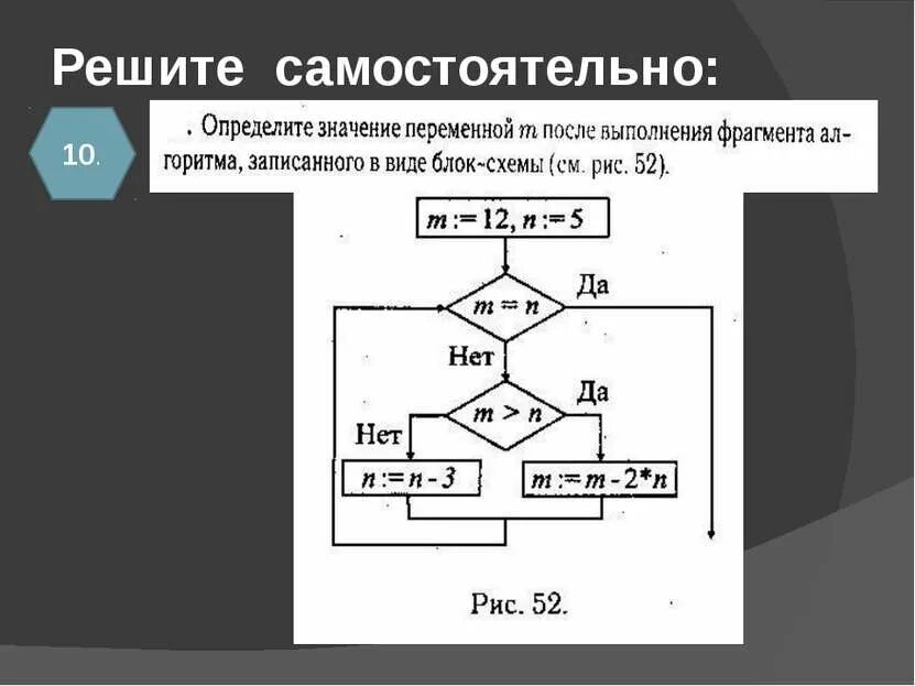 Блок начала выполнения алгоритма. Переменная в блок схеме. переменные в блок схеме. определите значение переменной после выполнения фрагмента алгоритма. блок схемы информатика 8 класс.