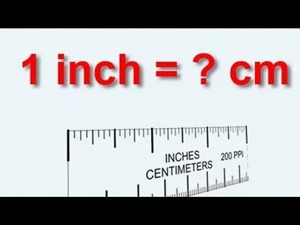 Inches to cm