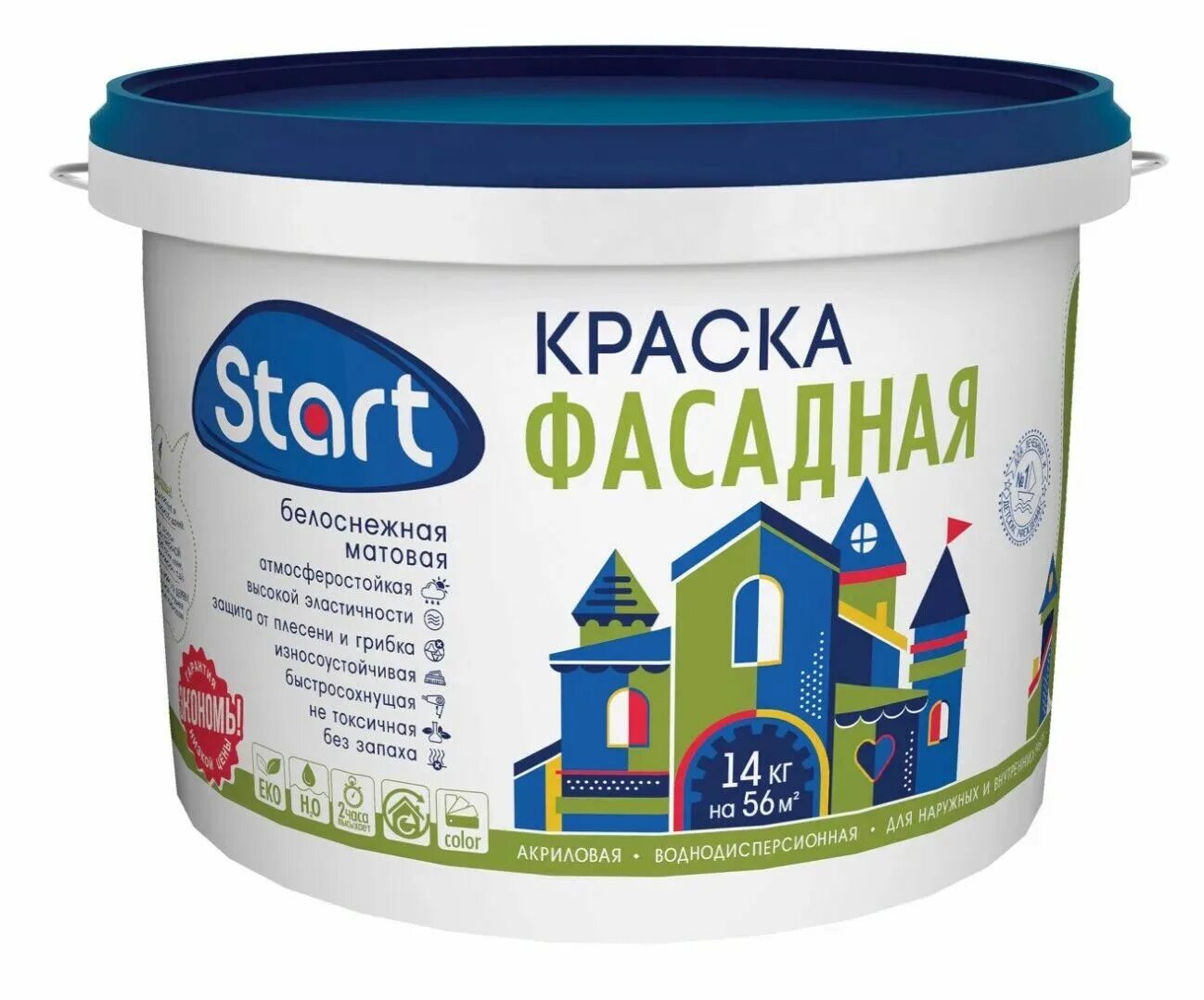 Фасадная краска для наружных работ. Краска старт фасадная белоснежная 14 кг Сайвер. Краска старт для фасадов 7кг. Краска водно-дисперсионная фасадная белая 7кг "Эммикс". Краска ВД фасадная «Flaggen»,14 кг..