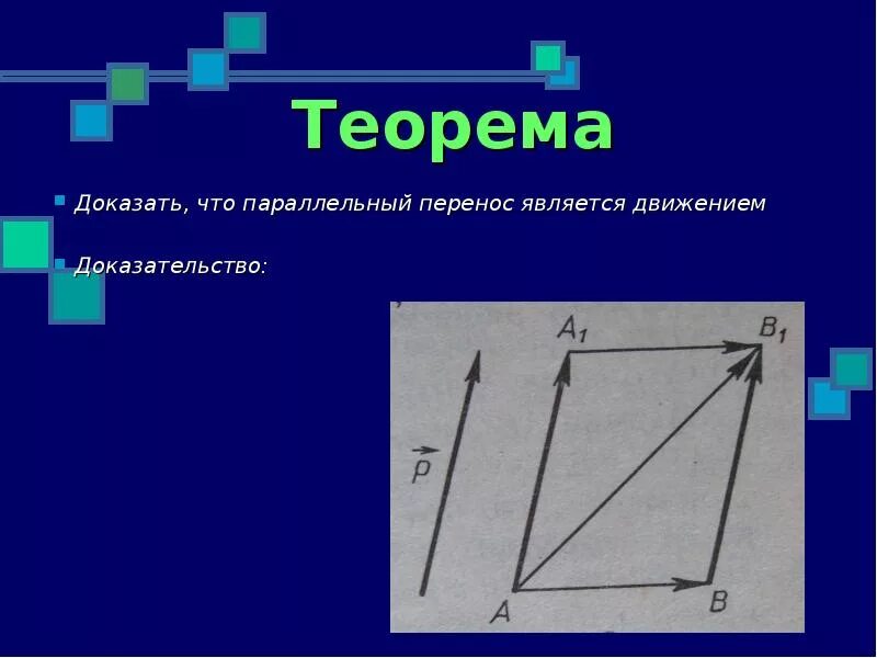 Виды доказательства теорем. Доказать что параллельный перенос является движением. параллельный перенос доказательство. докажите что параллельный перенос является движением. параллельный перенос теорема.