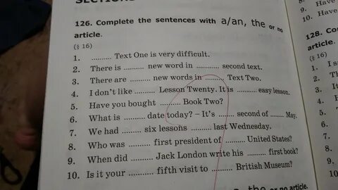 Complete with and but or