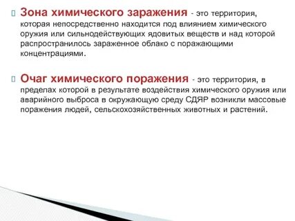 Заражения местности ахов