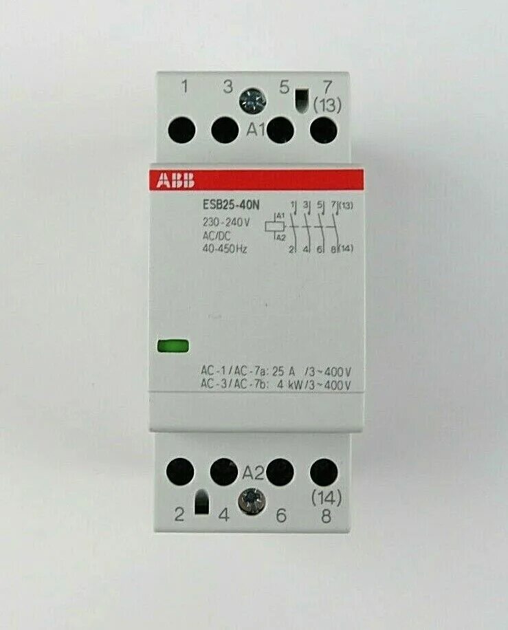 Abb контактор esb-63 esb 63-40. Abb esb40-40n-06 40а. Контактор esb40-40n-06 модульный. Контактор abb 220в. Контактор abb esb 24-40 схема.